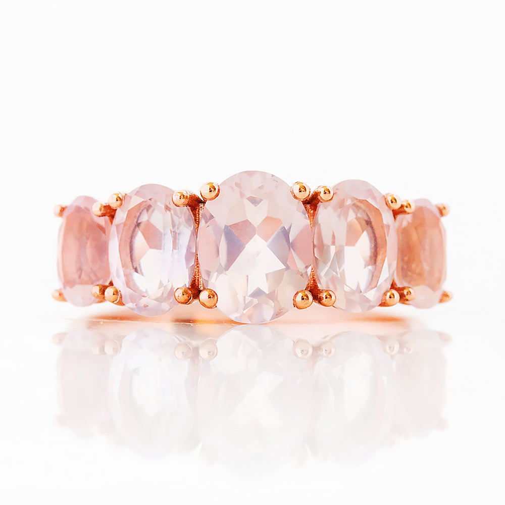 The Rose Quartz Queen Ring