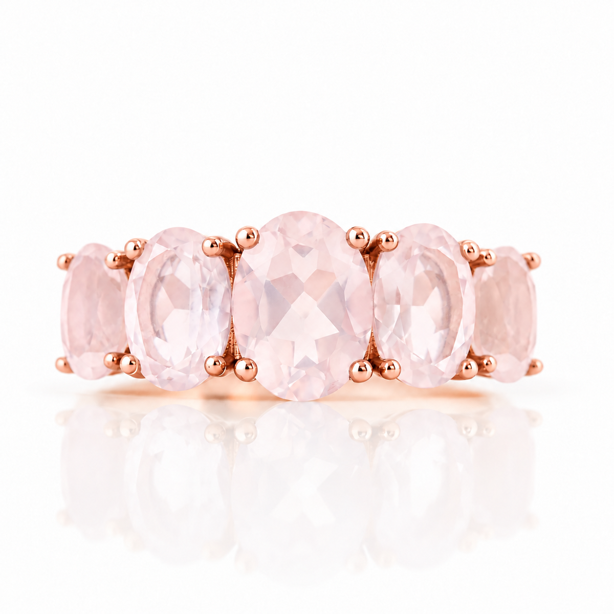 The Rose Quartz Queen Ring