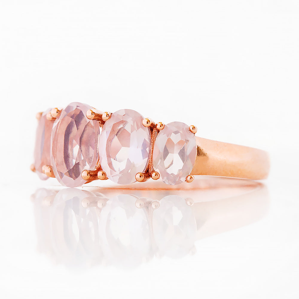 The Rose Quartz Queen Ring