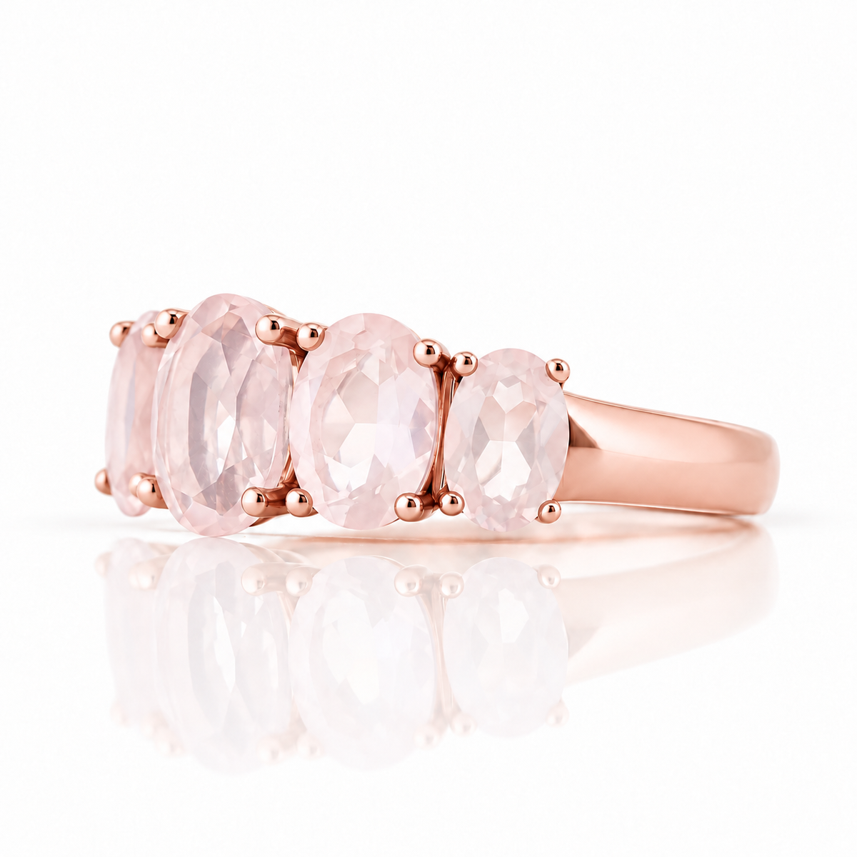 The Rose Quartz Queen Ring