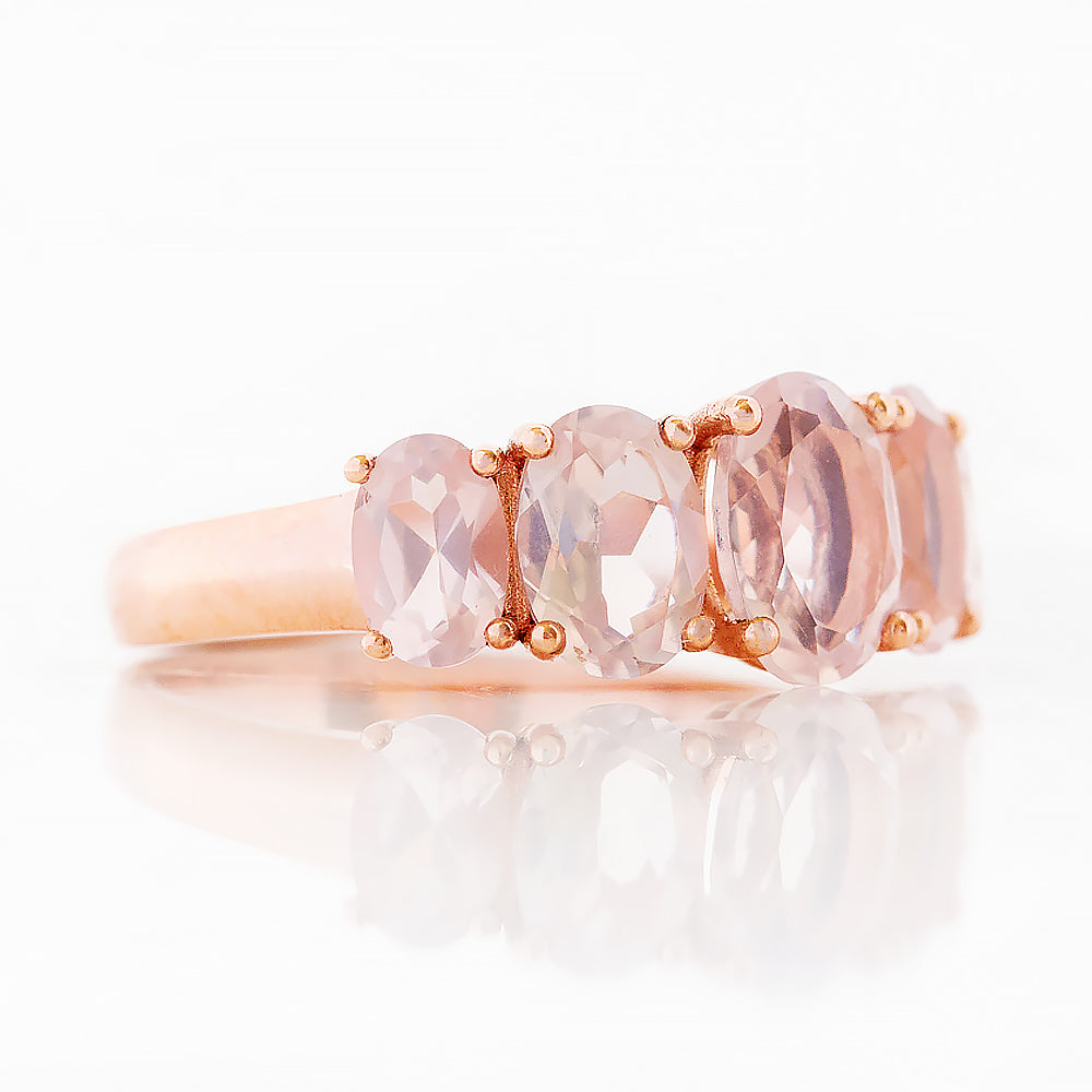 The Rose Quartz Queen Ring