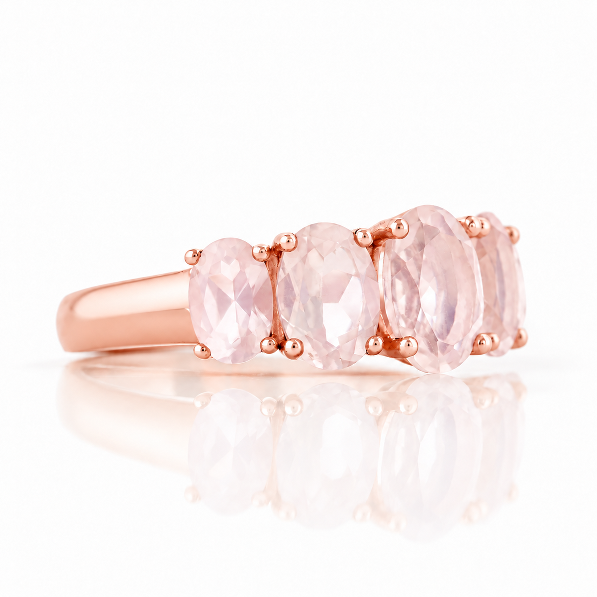 The Rose Quartz Queen Ring