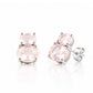 Georgie, Rose Quartz Stud Earrings
