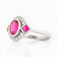 Leonor, a Lab Grown Ruby and Diamond Ring