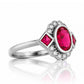 Leonor, a Lab Grown Ruby and Diamond Ring - Victoria's Jewellery