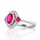 Leonor, a Lab Grown Ruby and Diamond Ring - Victoria's Jewellery