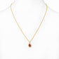 Infinity, Oval cut Lab Ruby Pendant - 7x5mm