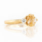 Jessie, a Rutile Quartz and Diamond Trilogy Ring - Victoria's Jewellery