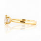 Jessie, a Rutile Quartz and Diamond Trilogy Ring - Victoria's Jewellery