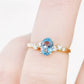 Amani, a Sapphire and Diamond Engagement Ring