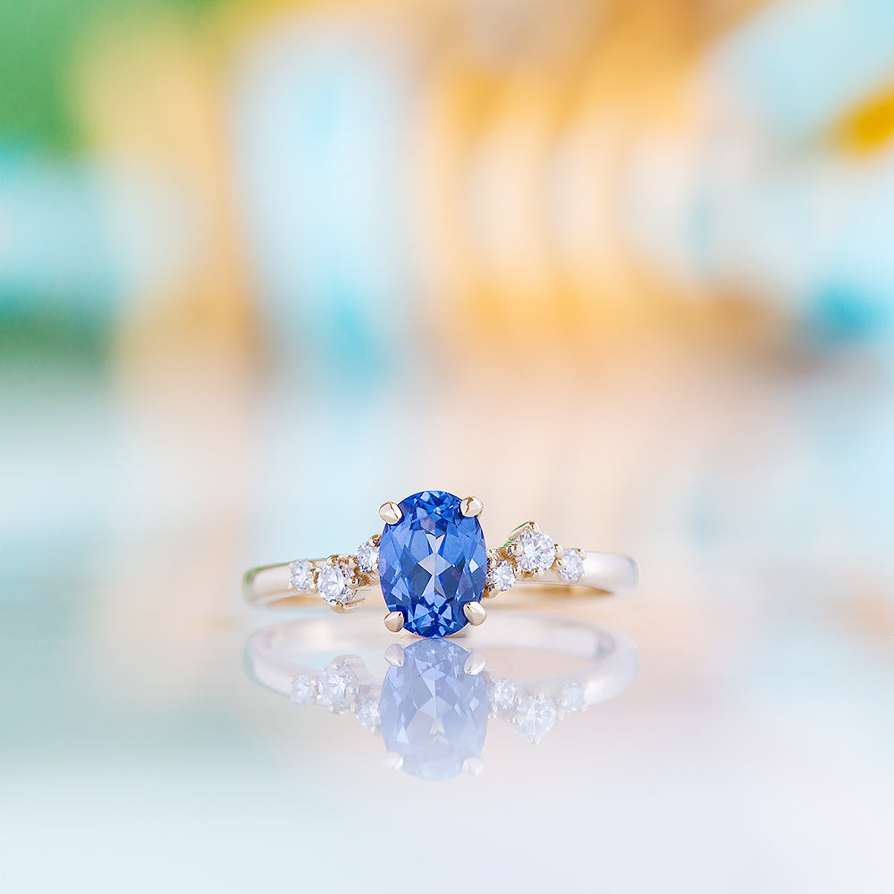 Amani, a Sapphire and Diamond Ring - Victoria's Jewellery