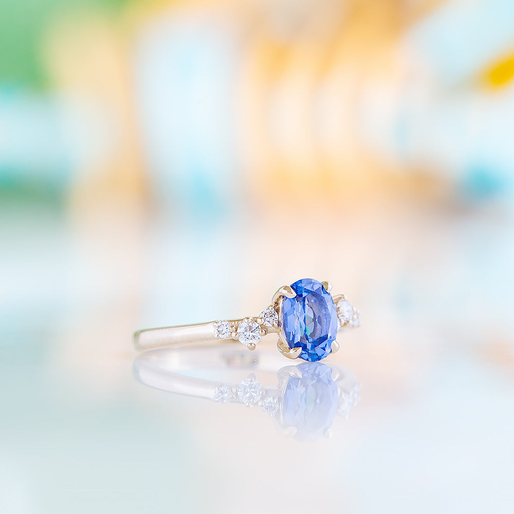Amani, a Sapphire and Diamond Ring - Victoria's Jewellery