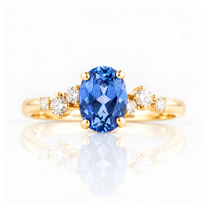 Amani, a Sapphire and Diamond Ring - Victoria's Jewellery