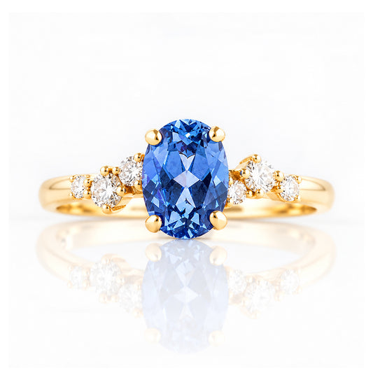 Amani, a Sapphire and Diamond Ring - Victoria's Jewellery