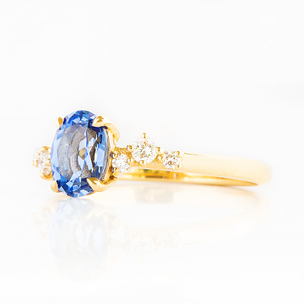 Amani, a Sapphire and Diamond Ring - Victoria's Jewellery
