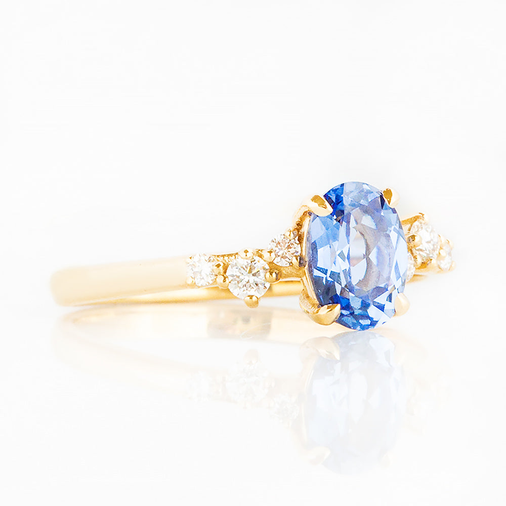 Amani, a Sapphire and Diamond Ring - Victoria's Jewellery