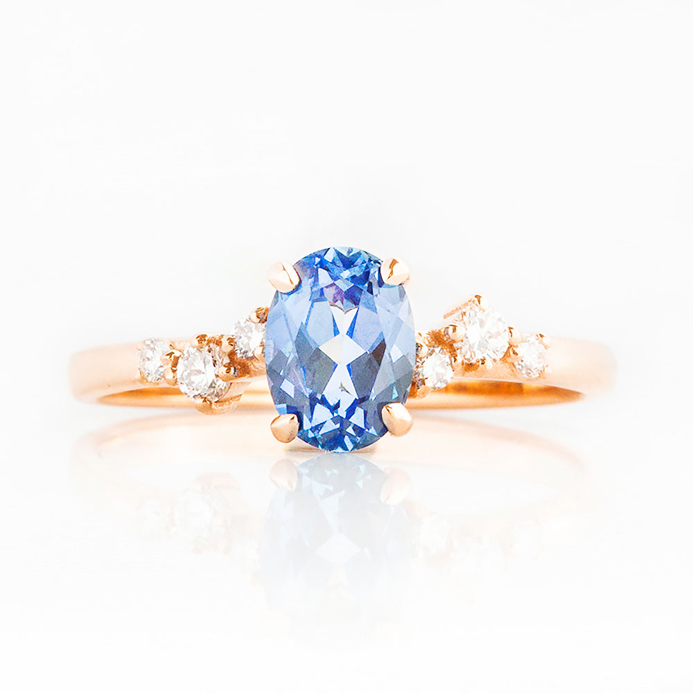 Amani, a Sapphire and Diamond Ring - Victoria's Jewellery