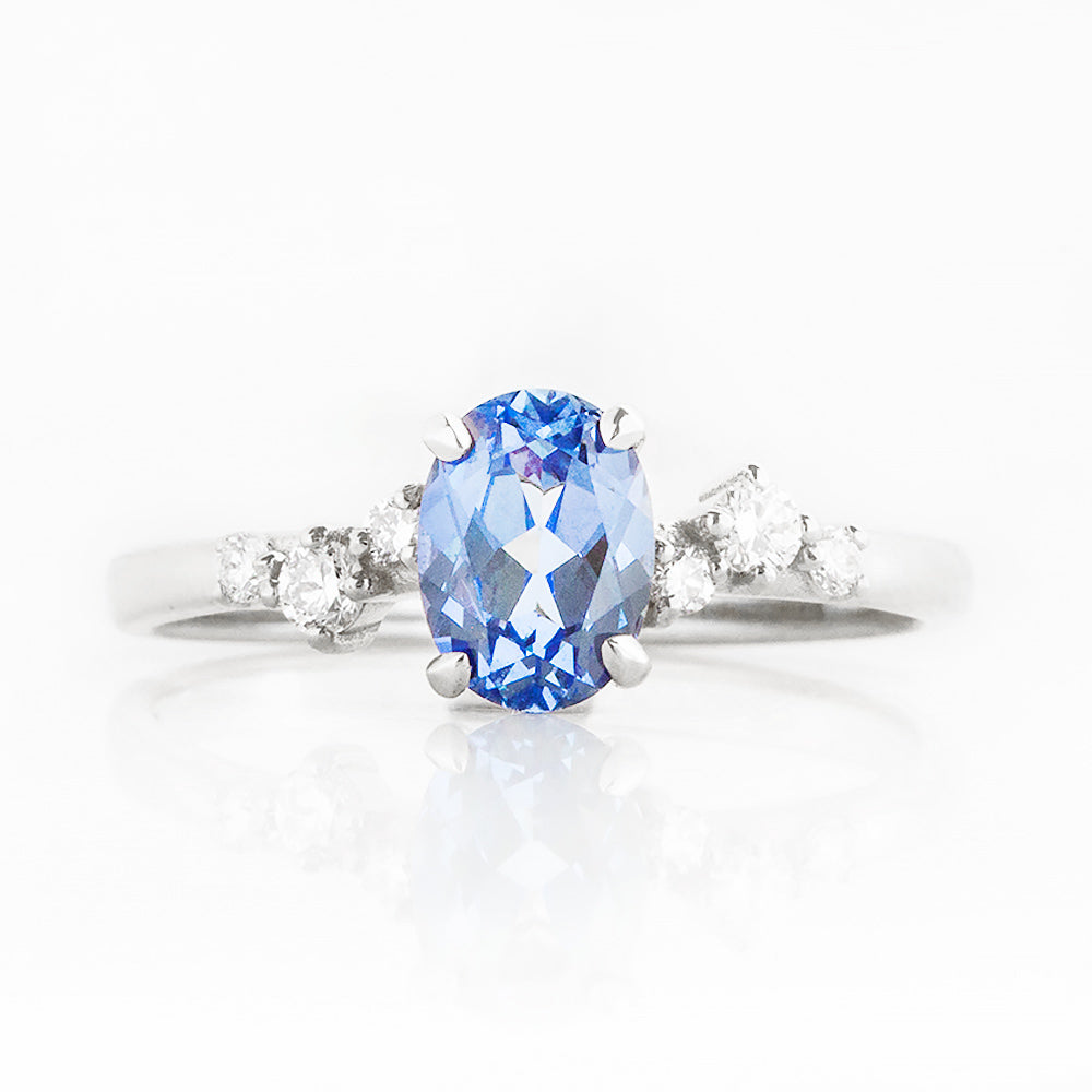 Amani, a Sapphire and Diamond Ring - Victoria's Jewellery