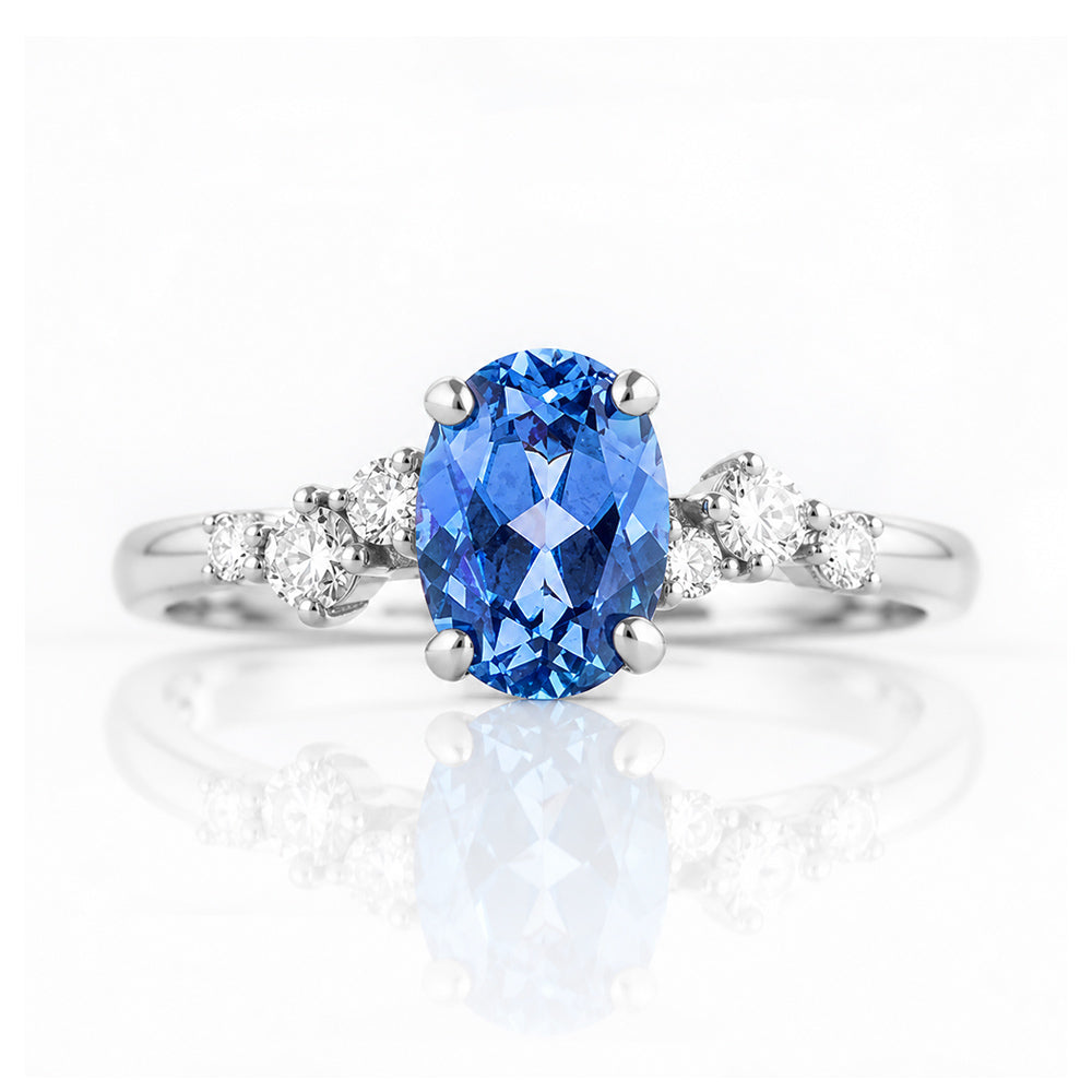 Amani, a Sapphire and Diamond Ring - Victoria's Jewellery