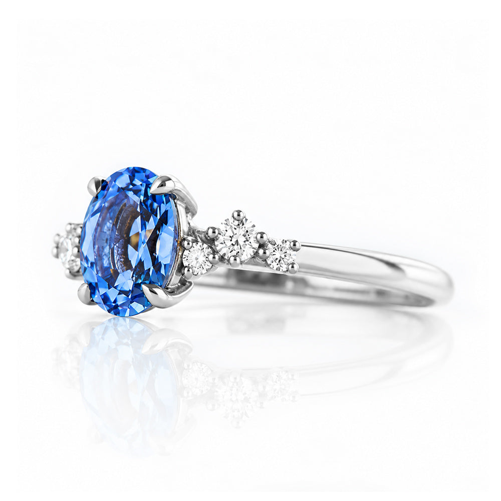 Amani, a Sapphire and Diamond Ring - Victoria's Jewellery