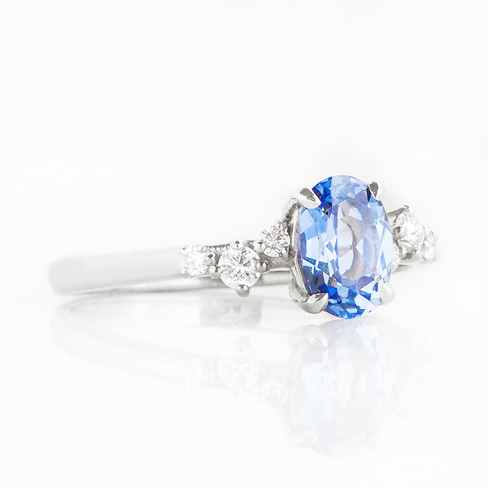 Amani, a Sapphire and Diamond Ring - Victoria's Jewellery