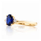 Georgie, a Blue Sapphire and Diamond Trilogy Ring - Victoria's Jewellery