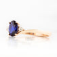Georgie, a Blue Sapphire and Diamond Trilogy Ring