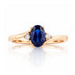 Georgie, a Blue Sapphire and Diamond Trilogy Ring - Victoria's Jewellery