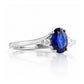 Georgie, a Blue Sapphire and Diamond Trilogy Ring - Victoria's Jewellery