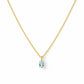 Luna, Oval cut Sky Blue Topaz Pendant - 7x5mm - Victoria's Jewellery