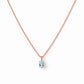 Luna, Oval cut Sky Blue Topaz Pendant - 7x5mm - Victoria's Jewellery