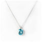 Lana, an Oval cut Sky Blue Topaz Pendant and Chain