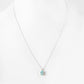 Oval cut Sky Blue Topaz Solitaire Necklace - Victoria's Jewellery