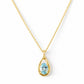 Infinity, Sky Blue Topaz Pendant - 7x5mm