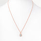 The Infinity Pendant with Aquamarine - 9x7mm