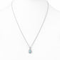 Infinity, Sky Blue Topaz Pendant - 7x5mm