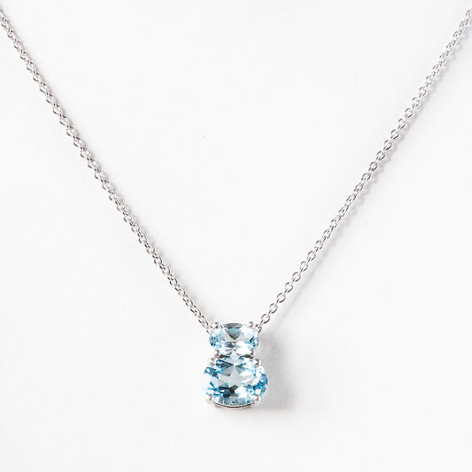 Georgie, Sky Blue Topaz Necklace