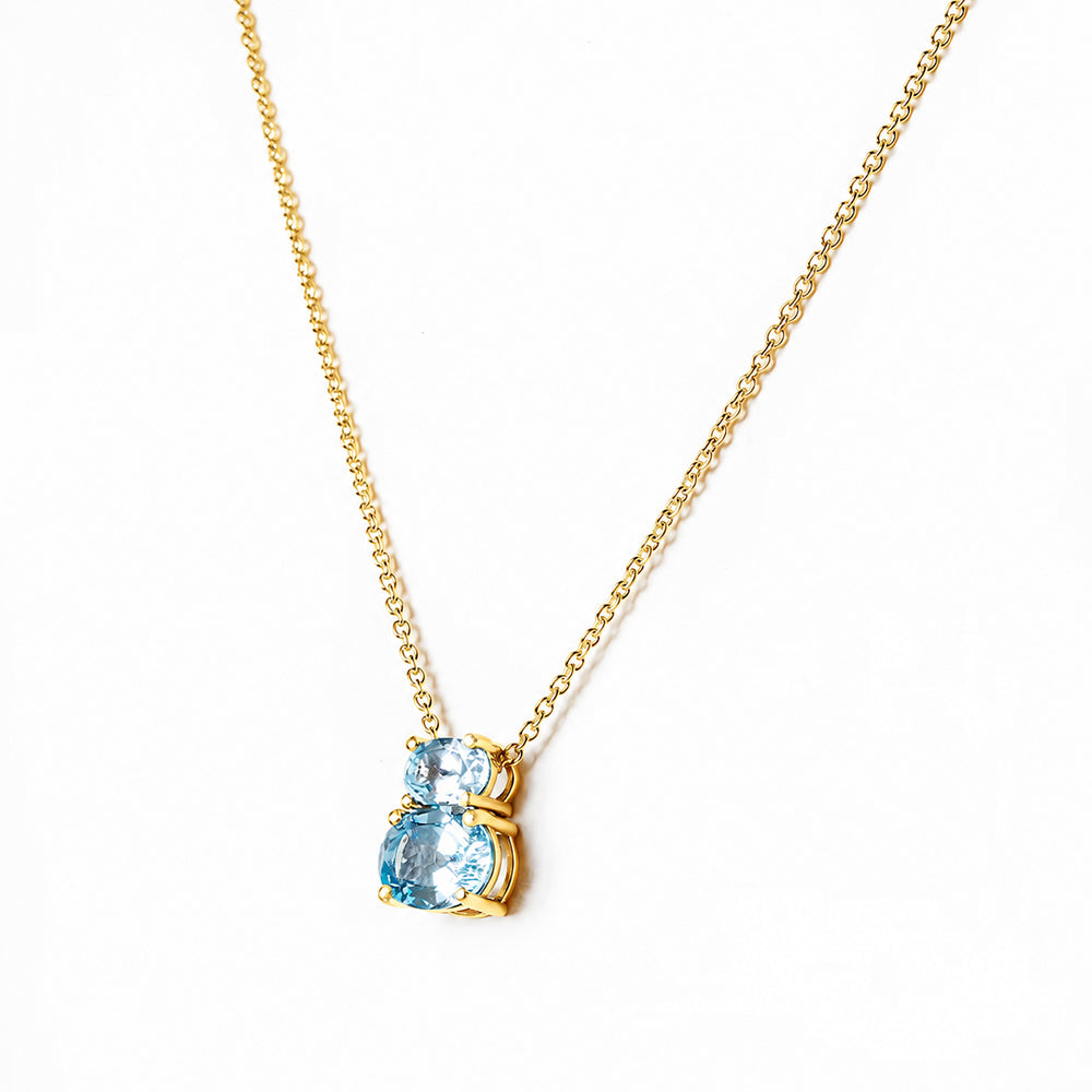 Georgie, Sky Blue Topaz Necklace