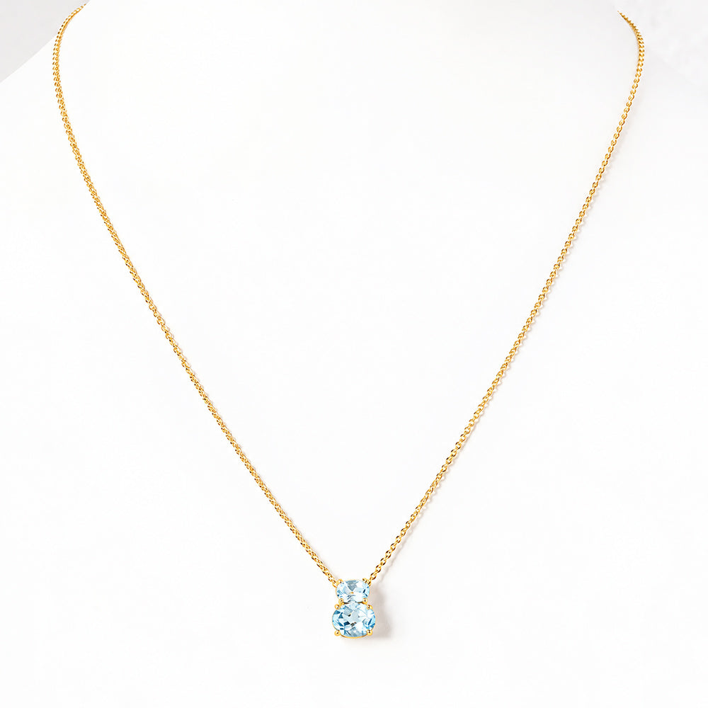 Georgie, Sky Blue Topaz Necklace