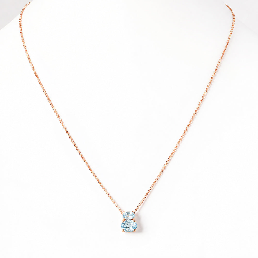Georgie, Sky Blue Topaz Necklace