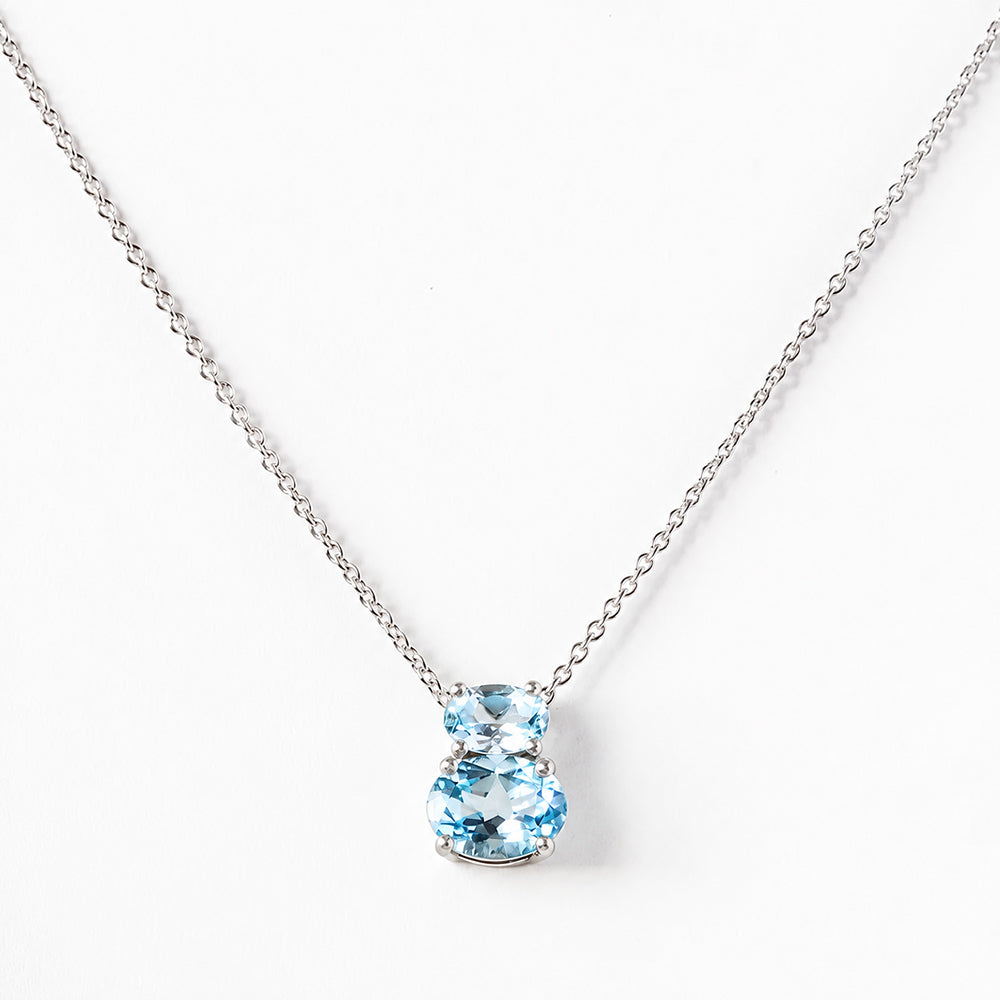 Georgie, Sky Blue Topaz Necklace