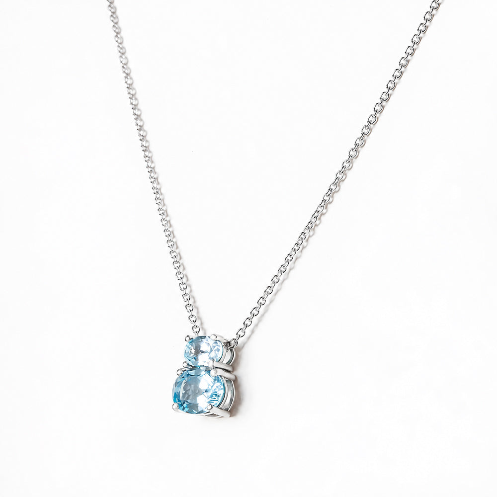 Georgie, Sky Blue Topaz Necklace