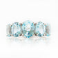 The Sky Blue Topaz Queen Ring