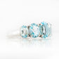The Sky Blue Topaz Queen Ring