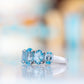 The Sky Blue Topaz Queen Ring