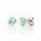 Luna, an Oval cut Sky Blue Topaz Stud Earring - 7x5mm