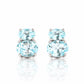 Georgie, Sky Blue Topaz Stud Earrings - Victoria's Jewellery