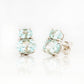 Georgie, Sky Blue Topaz Stud Earrings