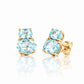 Georgie, Sky Blue Topaz Stud Earrings - Victoria's Jewellery
