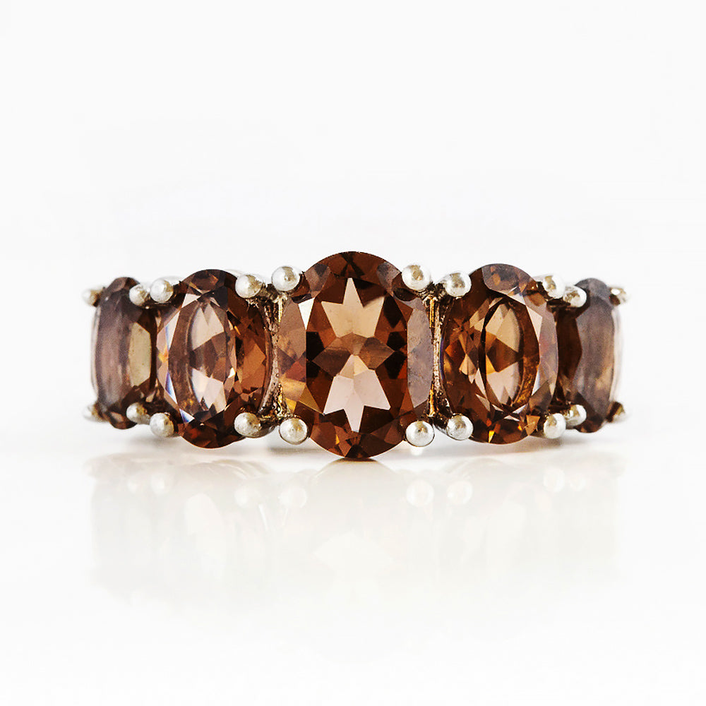 The Smoky Quartz Queen Ring